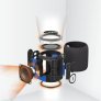 iQ Wave Mini Portable Bluetooth Speaker BLACK