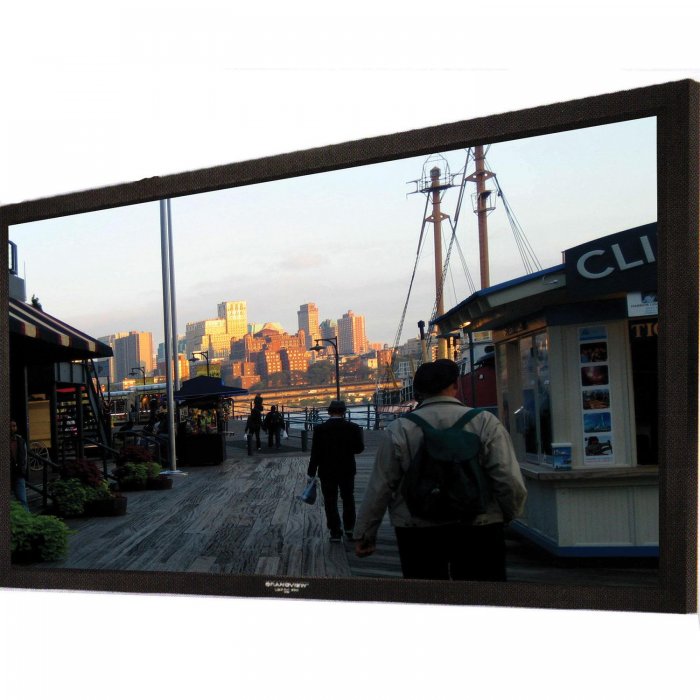 Grandview LF-PU 120" Permanent Fixed-Frame Projector Screen SILVER 16:9 - Click Image to Close