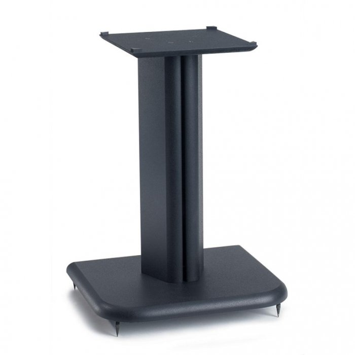 SANUS Basic Series BF16 16-Inch Tall or Medium Bookshelf Speaker Stand (Pair) BLACK - Click Image to Close