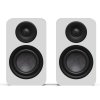 Kanto Living YU4 Passive 2nd Gen Passive Bookshelf Speakers with 1” Silk Dome Tweeter and 4” Abaca-Reinforced Woofer WHITE