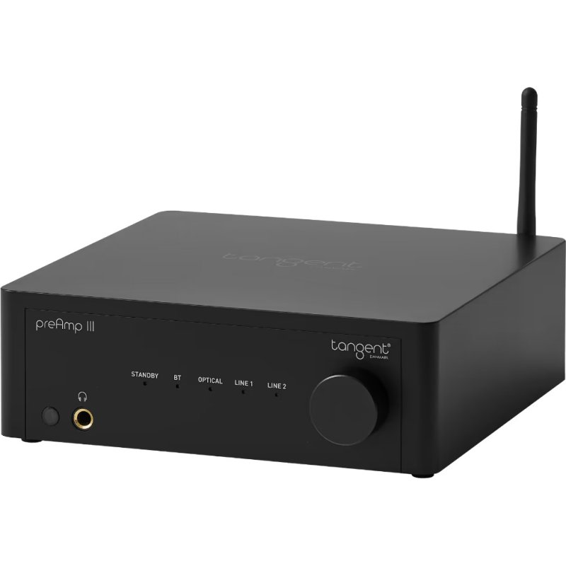 Tangent PreAmp III Stereo Preamplifier with Phono Stage BLACK
