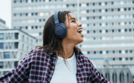 Description image for JBL TUNE 710BT Wireless Over-Ear Headphones BLUE