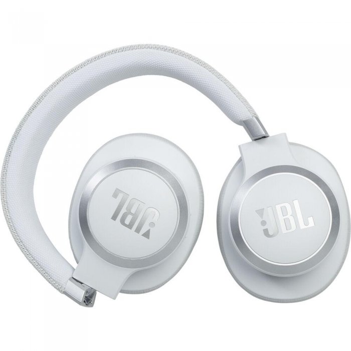 JBL Live 660NC Wireless Noise Cancelling On-Ear Headphones WHITE - Click Image to Close