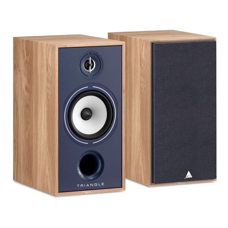Triangle Borea BR04 Two Way Bookshelf Loudspeaker 6.5 Inch Midwoofer EFS Tweeter (Pair) LIGHT OAK BLUE