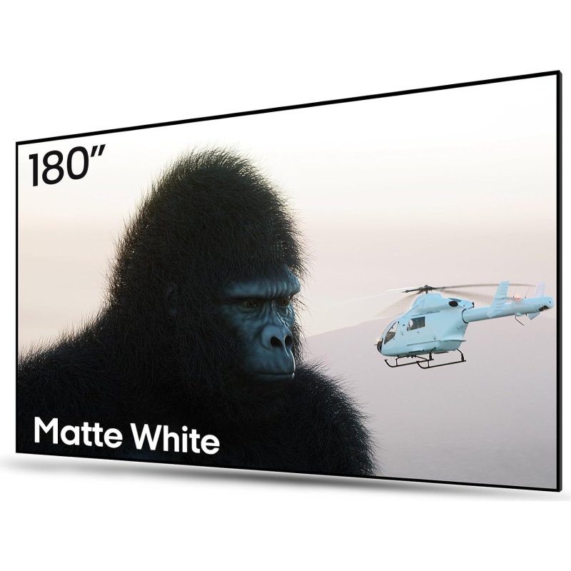 AWOL Vision Matte White 180 Inch Manual Projection Screen