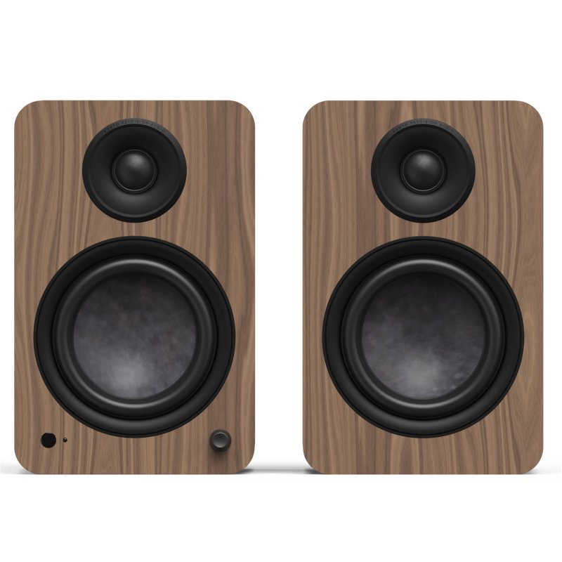 Kanto Living YU6 2nd Gen (2nd Gen) 200 W Powered Speakers System with Bluetooth 5.3 Phono Preamp USB-C WALNUT