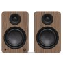 Kanto Living YU6 2nd Gen (2nd Gen) 200 W Powered Speakers System with Bluetooth 5.3 Phono Preamp USB-C WALNUT
