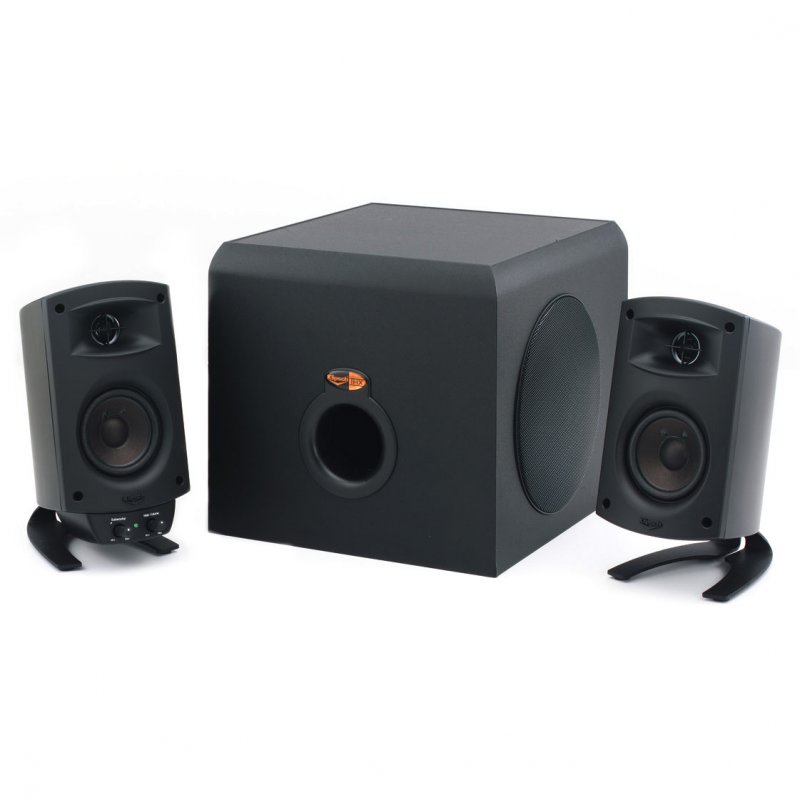 Klipsch ProMedia 2.1 Mini Speaker System  w Subwoofer BLACK