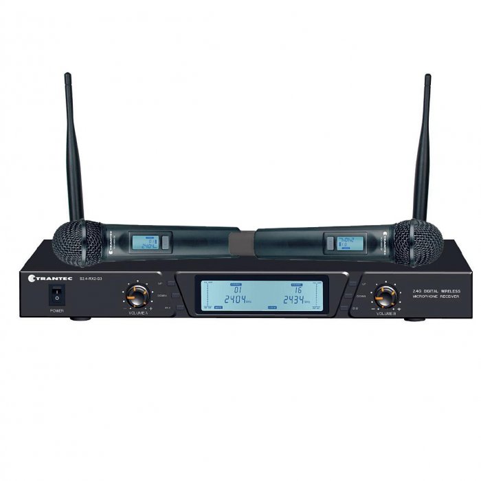 TOA Canada S2.4 HHX Digital Wireless Dual Microphone System with two Handheld Transmitters - Click Image to Close