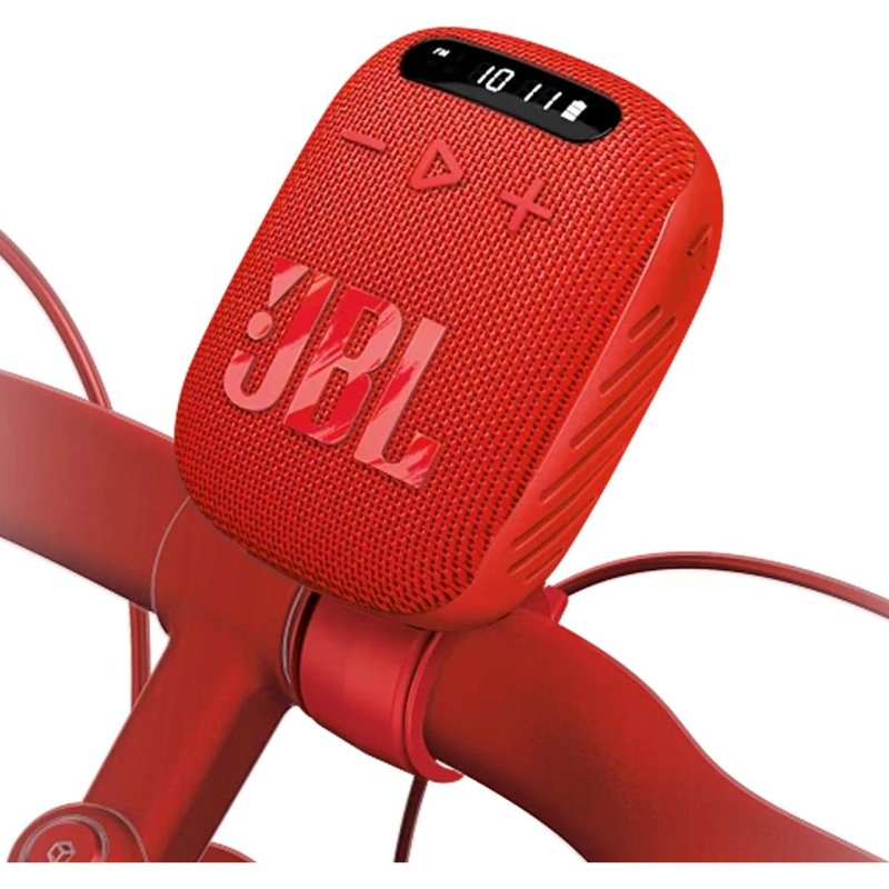 JBL Wind 3 FM Bluetooth Handlebar Speaker RED