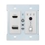Key Digital KDX2X1WDTX 2x1 4K Wall Plate Switcher HDMI &amp; DisplayPort