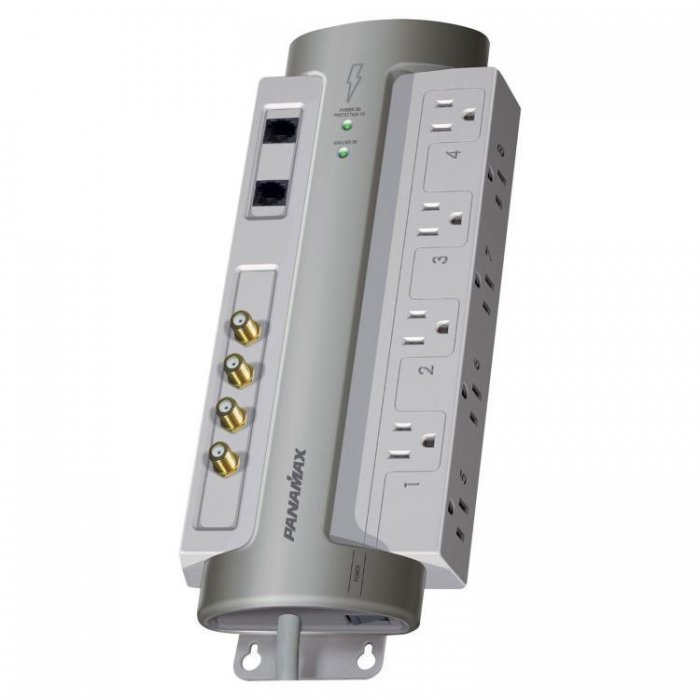 Panamax PM8-AV 8-Outlet Filtered Surge Protector and Telephone Equipment - Click Image to Close