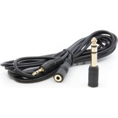 Ultralink UHS583B 3.5mm Stereo Headphone Extension Cable with 1/4" Adapter 3m / 10ft