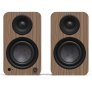 Kanto Living YU4 2nd Gen (2nd Gen) 160 W Powered Speakers System with Bluetooth 5.3 Phono Preamp USB-C WALNUT
