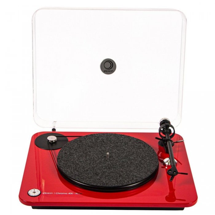 Elipson ELICHR400RRD RIAA Turntable Chroma 400 RED - Click Image to Close