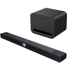 WiiM Bar and Sub Pro 3.0.2 Dolby Atmos Soundbar and Wireless Subwoofer Home Theater System BLACK