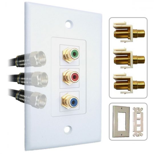 Legend Decora Wall Plate Insert-Mounted Component Video