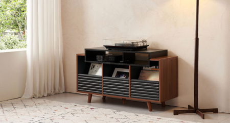 NorStone Oslo 1200 Vinyl Storage Cabinet Black Walnut