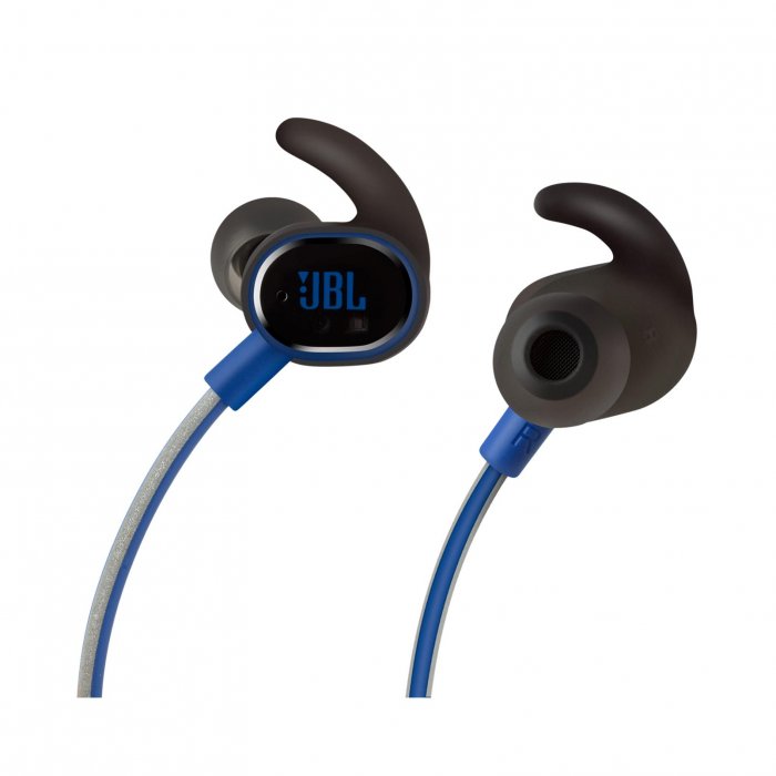 JBL Reflect Response Wireless Touch Control Sport Headphones BLUE - Click Image to Close