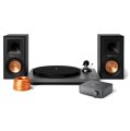 Klipsch WiiM Amp Pro-Ject E1 Phono and Speaker Wire Bundle