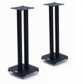 B-Tech BT606 60cm ATLAS Bookshelf Speaker Stands - BLACK