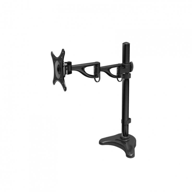 Rocelco DM1 Double Articulated Desktop Mount 10"-24" TV's BLACK