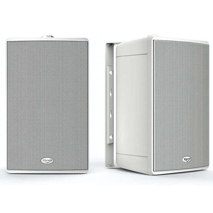 Klipsch KHO-7 Indoor/Outdoor 2-Way Mounted Speakers (Pair) WHITE - Open Box - Click Image to Close