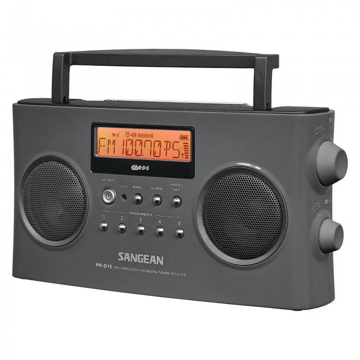 Sangean PR-D15 M-Stereo RDS (RBDS) / AM Digital Tuning Portable Receiver - Click Image to Close