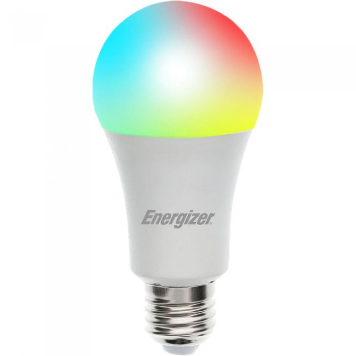 Energizer EAC21002RGB A19 Smart Wifi LED Bulb Bright Multicolor WHITE - Click Image to Close
