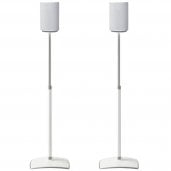 Sanus WSSE1A2 Height-Adjustable Speaker Stands for Sonos Era 100 (Pair) WHITE