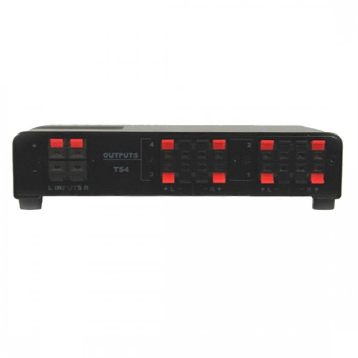 UltraLink TS4 4-Channel Single-Source Speaker Selector Box - Click Image to Close