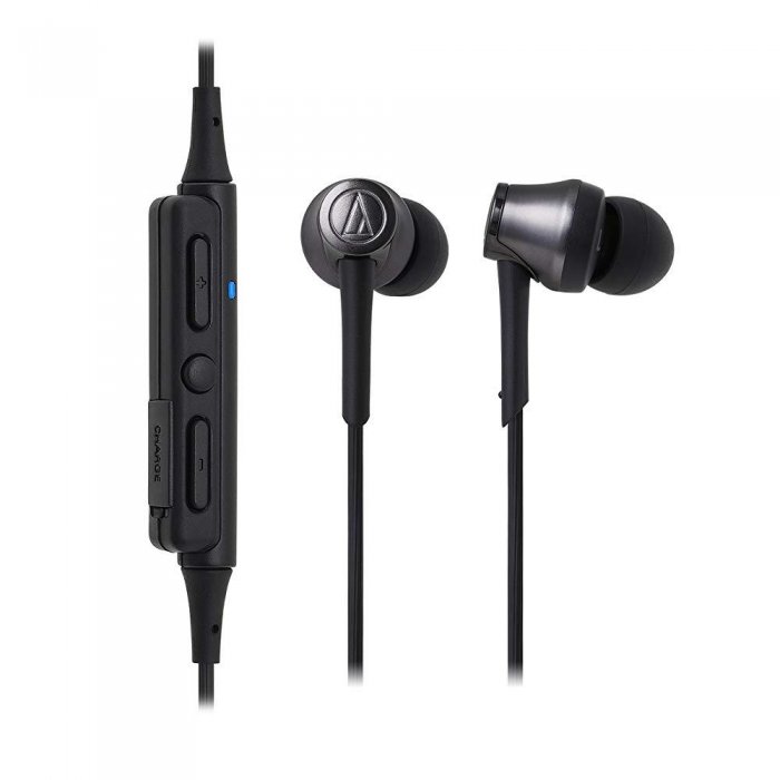 Audio Technica ATH-CKR55BTBK Sound Reality Wireless In-Ear Headphones Black - Click Image to Close