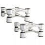 IsoAcoustics Aperta 200 Aluminum Speaker Stands SILVER (Pair)