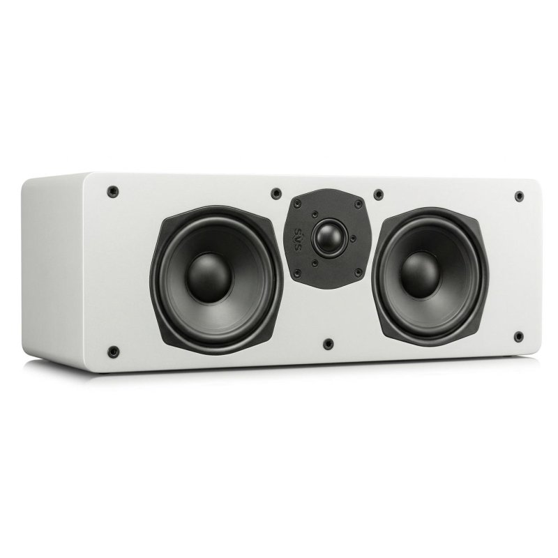 SVS SCS-01 Two Way Center Channel Speaker Dual 5.25 Inch Woofers ClearSilk Tweeter (Single) CREAM WHITE