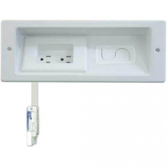 Sanus ELM806 In-Wall Cable Management System WHITE - Click Image to Close