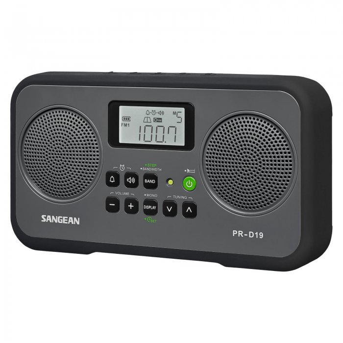 Sangean PR-D19 AM/FM Stereo Portable Radio BLACK - Click Image to Close