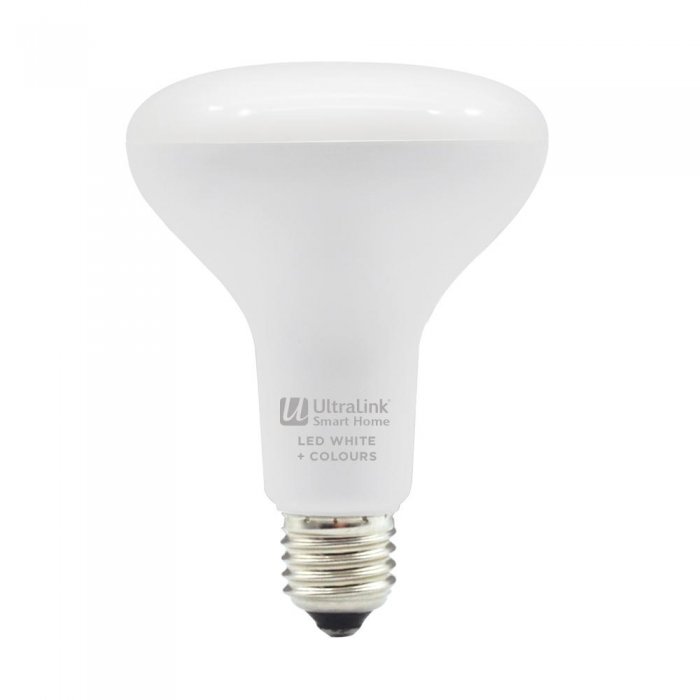 Ultralink Smart WiFi RGB+CCT / Flood Light Bulb LED White+Colour (BR30 Bulb) - Click Image to Close
