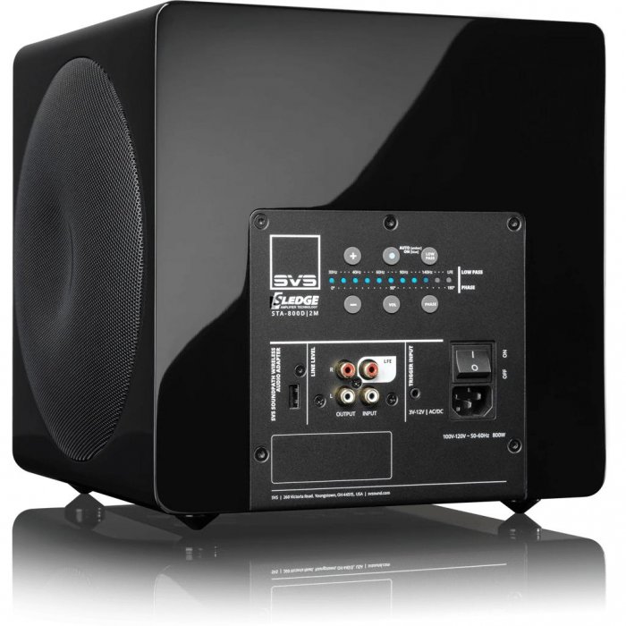 SVS 3000 Micro w Dual 8in Drivers 800 watts RMS & 10in Cabinet Subwoofer BLACK - Open Box - Click Image to Close