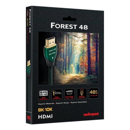 Description image for AudioQuest HDM48FOR225 Forest 48 8K-10K 48Gbps HDMI Cable – 2.25m