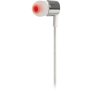JBL Tune 210 In-Ear Headphone with One-Button Remote/Mic SILVER/WHITE