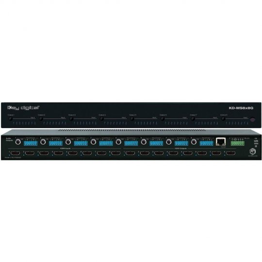 Key Digital KD-MS8x8G 8x8 4K/18G HDMI Matrix Switcher