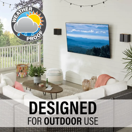 SANUS VODLT1 Outdoor Tilt TV Wall Mount Black