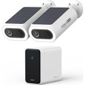 aosu SolarCam P1 Max 4K Solar Security Camera System with aosuCortex AI Hub (2 Cameras) WHITE