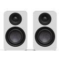 Kanto Living YU4 Passive 2nd Gen Passive Bookshelf Speakers with 1” Silk Dome Tweeter and 4” Abaca-Reinforced Woofer WHITE