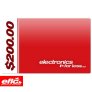 electronicsforless.ca Gift Card : $200.00 Value