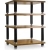 NorStone STÄBBL Hi-Fi 4-Shelf Rack with Bamboo Shelves SATIN BLACK