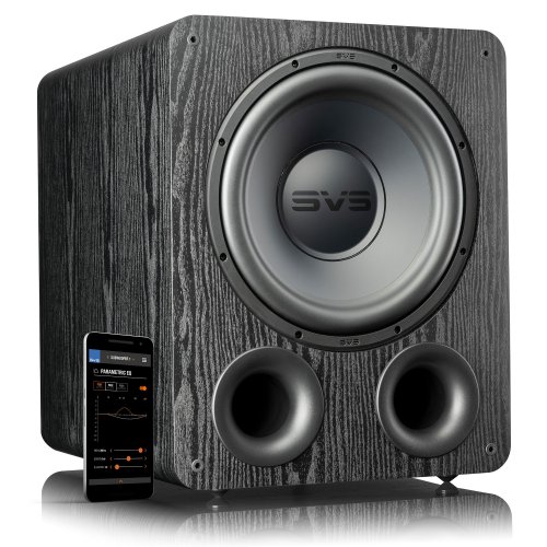 SVS PB-1000 Pro 12-Inch Ported Powered Subwoofer 325W RMS 17Hz DSP BLACK ASH
