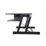 Rocelco DADR 37-Inch Deluxe Adjustable Desk Riser BLACK