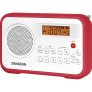 Sangean PR-D18RD AM/FM/Clock Portable Digital Radio RED