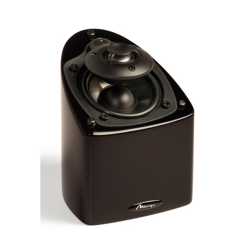 Mirage NanoSat Prestige Satellite Speaker - High Gloss Black